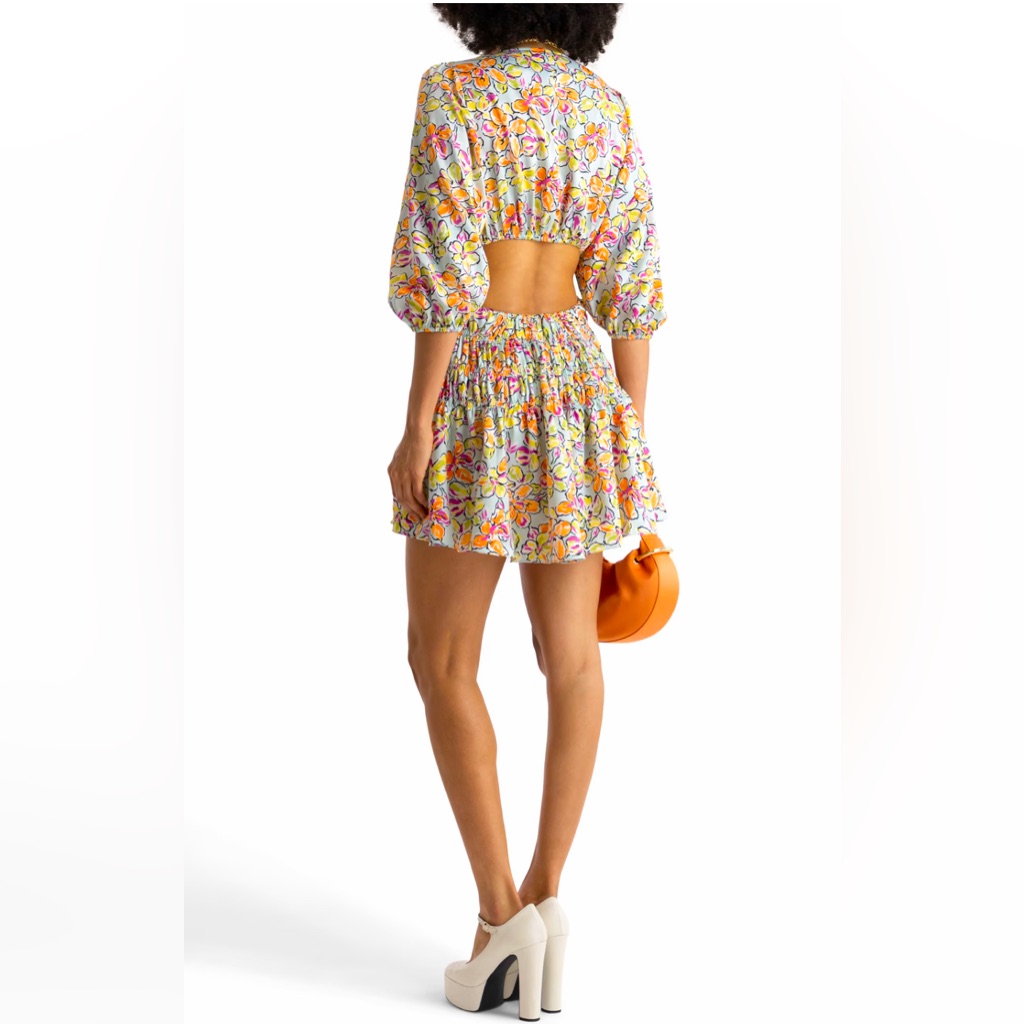 Maje Short Floral Printed Dress Sz M